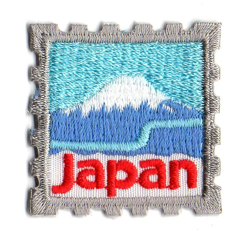 

Hot! Stamp Mount Fuji Fujisan JP Japan Travel Country DIY Applique Iron on Patch Sew (≈ 3.5 * 3.5 cm)