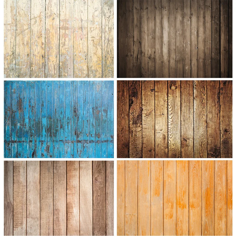 Photorealistic Fabric Vintage Wooden Floor Baby  Photography Backdrops For Photo Studio Background Props CXSC -09