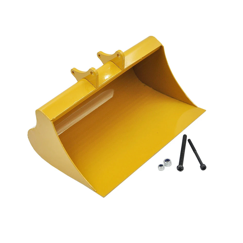 New Huina Big Full Metal Shovel Bucket for 1550 1580 1592 1593 1594 Excavator 1/14 RC Metal Excavator Spading Bucket