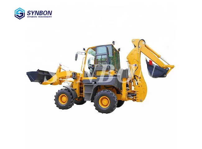 new  SY746 backhoe loader,agricultural machinery mini loader and  excavator, small excavator towed  loader， backhoe loader