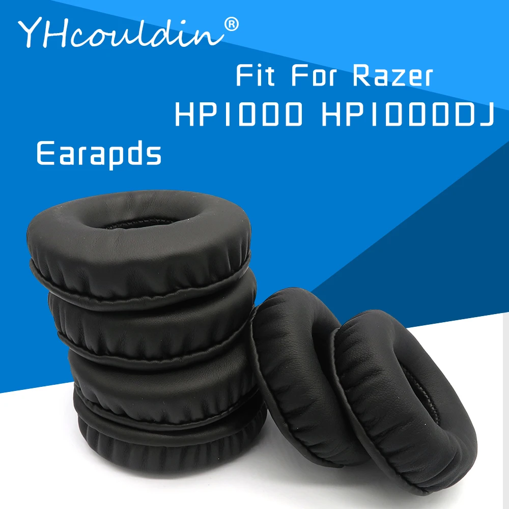 Earpads For Denon DN HP1000 HP1000DJ Headphone Accessaries Replacement Ear Cushions Wrinkled Leather Material