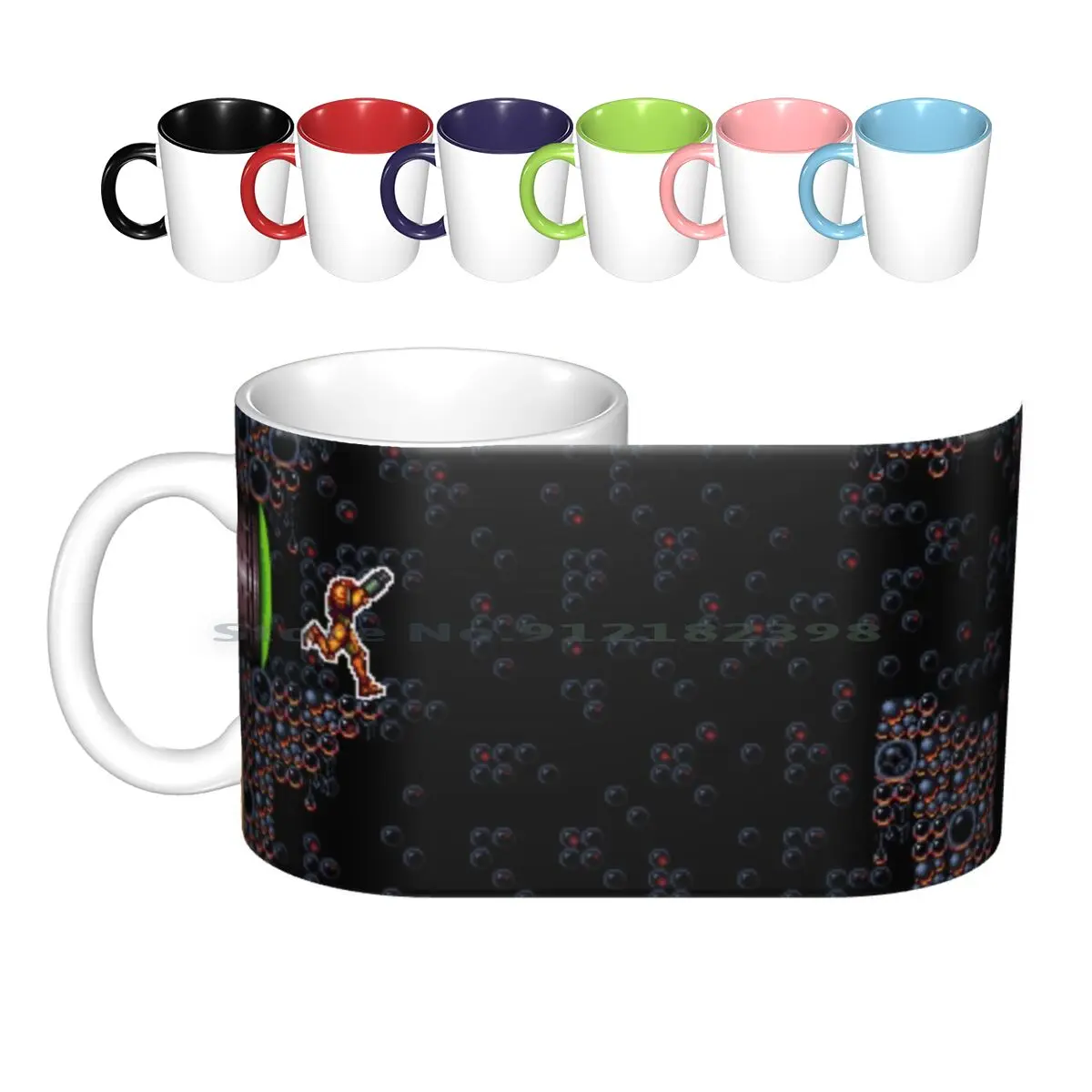 Metroid Snes Colors Ceramic Mugs Coffee Cups Milk Tea Mug Super Next Snes Metroid Earthbound Maker 64 Switch Gamecube Nes World