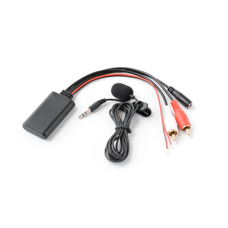 

Car Universal 2RCA Bluetooth Wireless Connection Adapter Bluetooth MIC & AUX Music