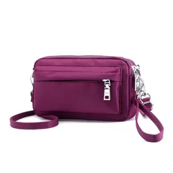 Moda damska torby na ramię kobiety wodoodporna torebka nylonowa Zipper torebki torba Messenger Crossbody Travel Casual mała kopertówka