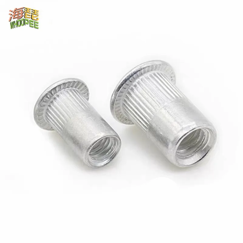 50pcs 20Pcs M3 M4 M5 M6 M8 M10 M12 Aluminum Alloy Rivnut Flat Head Threaded Rivet Insert Nutsert Cap Rivet Nut