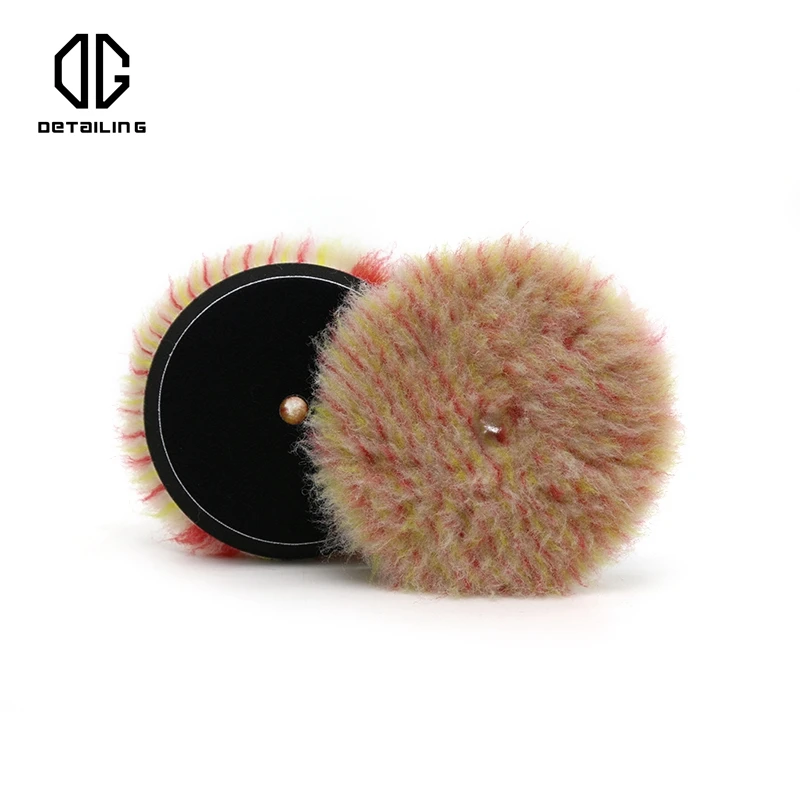 

DG Detailing Long Fur Wool Polishing Pad 6 inch Hook and Loop Cutting Wool Buffing Pads for DA Polisher