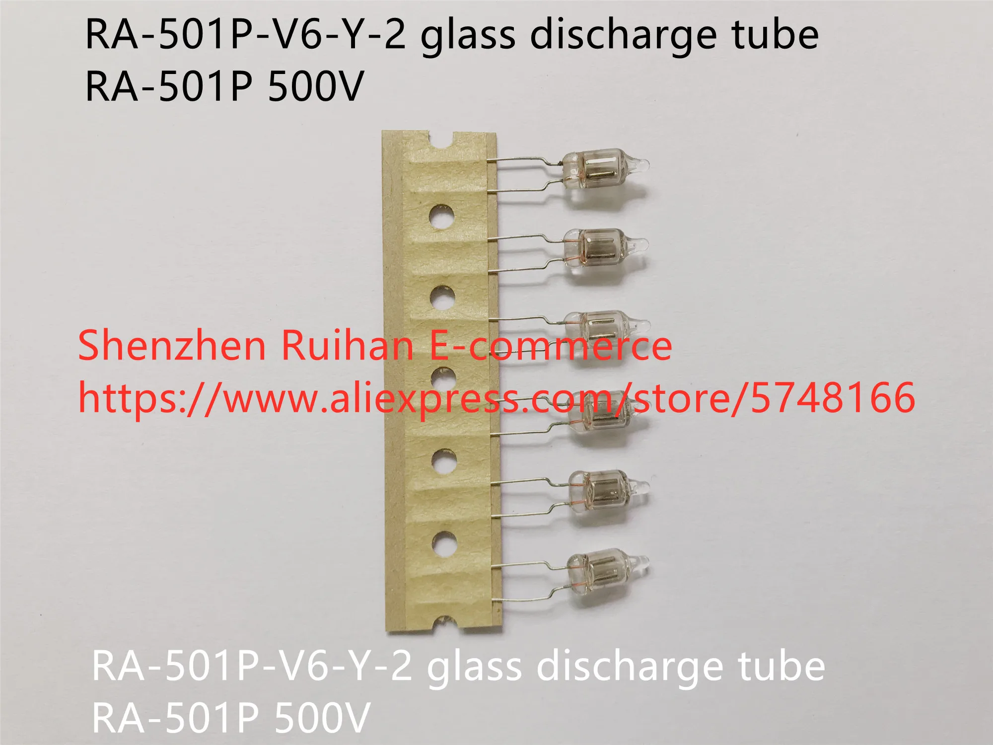 Original new 100% RA-501P-V6-Y-2 glass discharge tube fuse RA-501P 500V