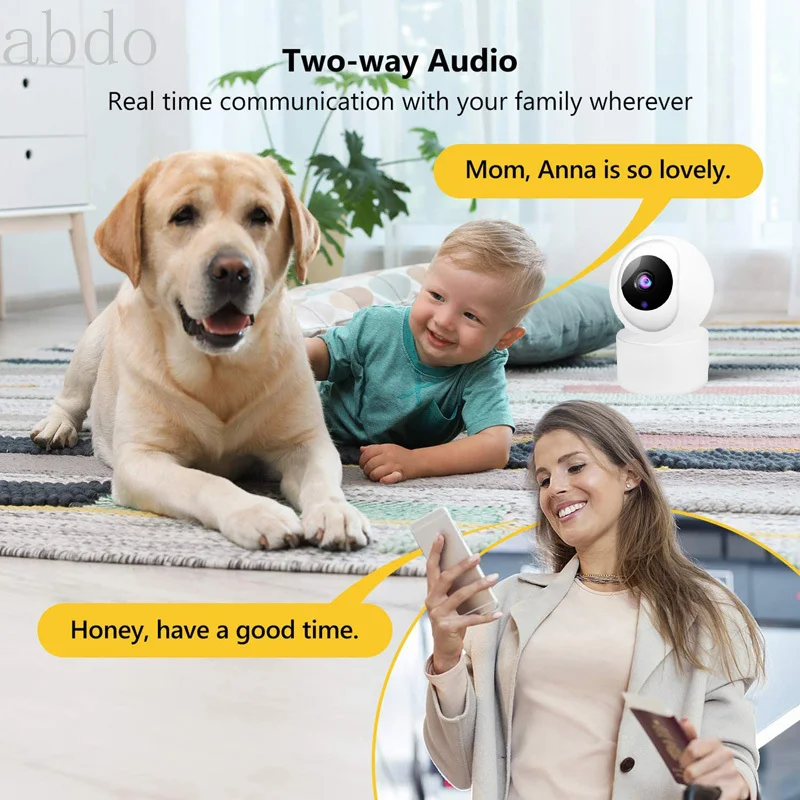 1080P Smart Wifi Camera Indoor Security Surveillance IP Camera Home Motion Detection Baby / Pet / Nanny Monitor CCTV IP WiFI Cam