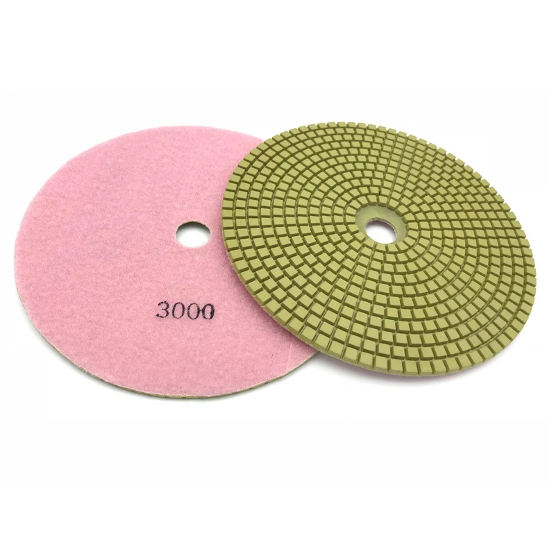 콘크리트 시멘트 연삭용 7 인치 180mm 습식 건식 다이아몬드 바닥 연마 패드, 폴리싱 패드