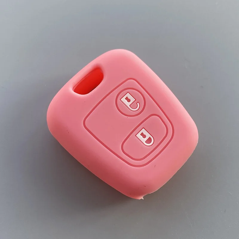 Силиконовый чехол для автомобильного ключа для Citroen Berligo Xsara Saxo C1C2 C3 C4 C5 C8 Picasso для Peugeot 106 206 207 306 307 406 407
