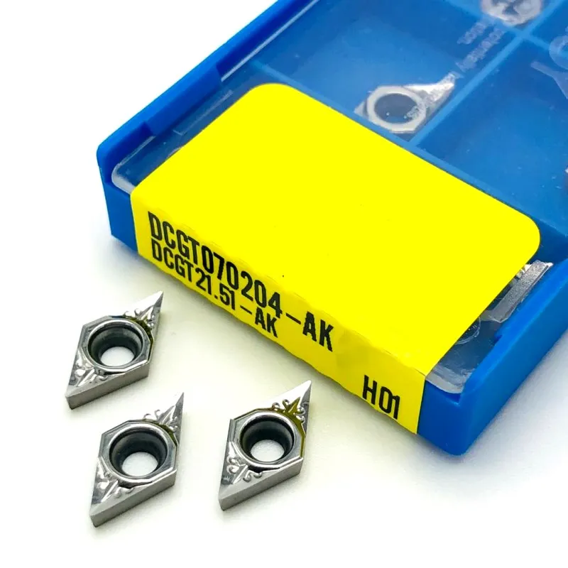DCGT070204 DCGT070208 DCGT070202-AK H01 Chất Lượng Cao 100% Nhôm Dụng Cụ Cắt Vòng Tròn Ngoài Hợp Kim Nhôm Tiện Bằng Máy CNC