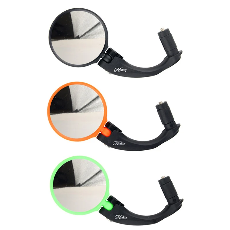 Bicycle Handlebar End Plug Mirror MTB Mountain Bike Steel Adjustable Rearview Safe Ride Cycling Fold Back Rear View BC0485