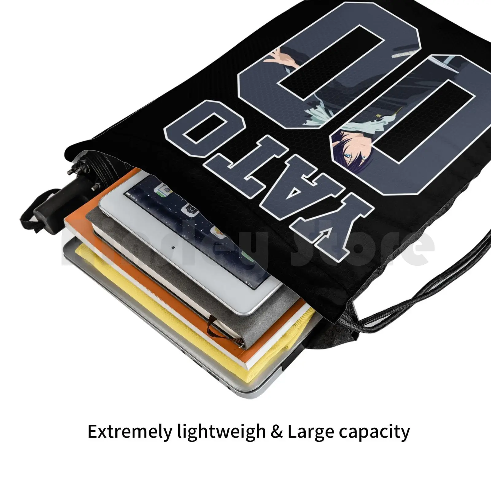 Yato God-Noragami Jersey Backpack Drawstring Bags Gym Bag Waterproof Noragami Stray Delivery God Yato Godness War Wethrin