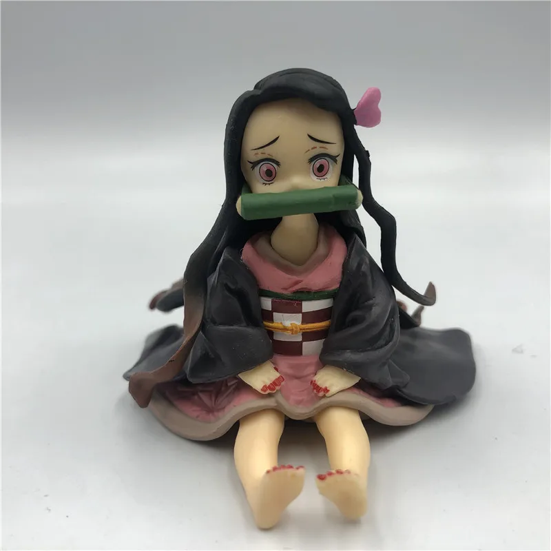 Anime Demon Slayer Figure  Kimetsu No Yaiba Kamado Tanjirou Kamado Nezuko Cute Toys for Kids Collectible Model PVC Doll