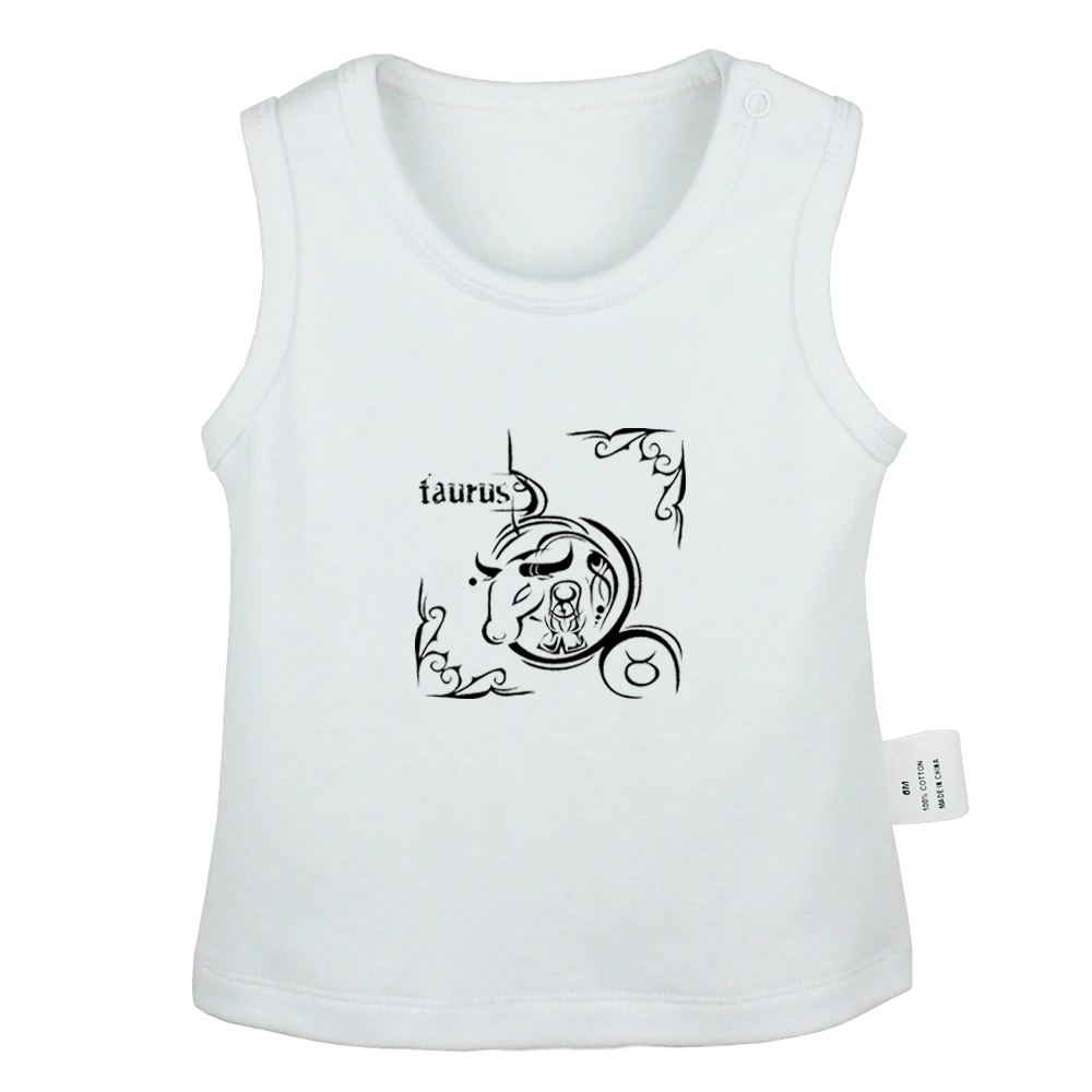 

Constellation Libra Aquarius Scorpio Taurus Virgo Tribal Tattoo Newborn Baby Tank Tops Toddler Vest Sleeveless Infant Clothes