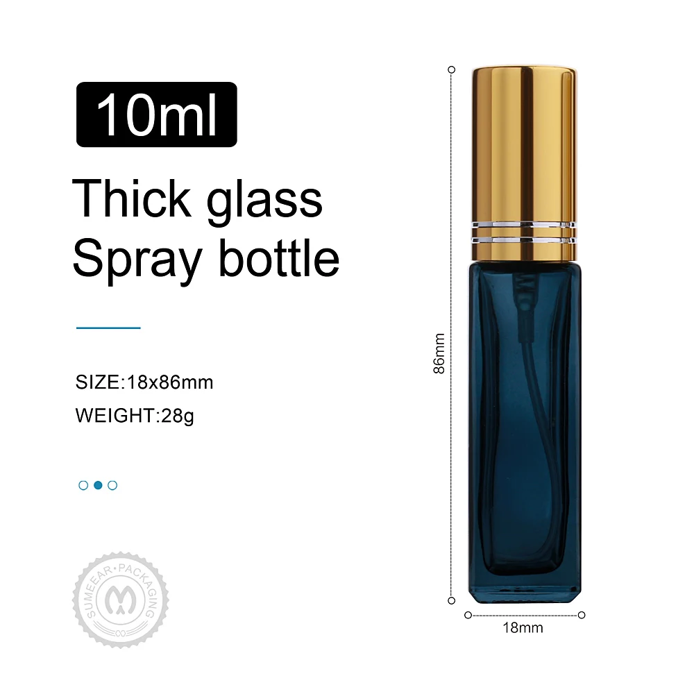 20 Pcs/Lot High Quality 10ml Perfume Spray Bottle Glass Spray Atomizer Travel Cosmetic Container Empty Refillable Bottles