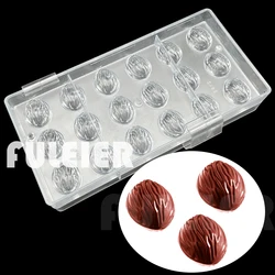 Pecan Shape Polycarbonate Chocolate Mold For Baking Candy Mold Confectionery Tool Bakeware Cake Mold