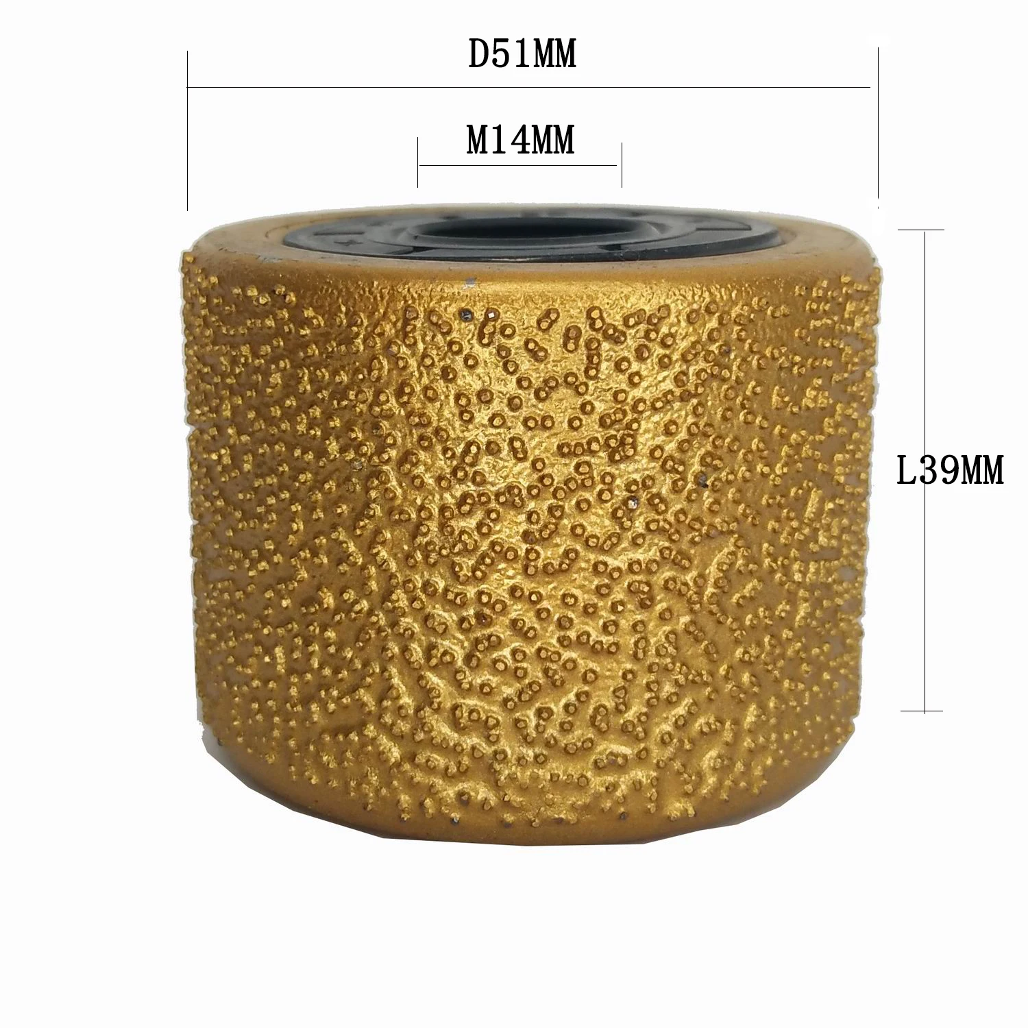 Diamond Stone Tools Vacuum Brazed Bush Hammer Wheel For Exterior Tiles And Floor Stone Marble Sandblasted surface
