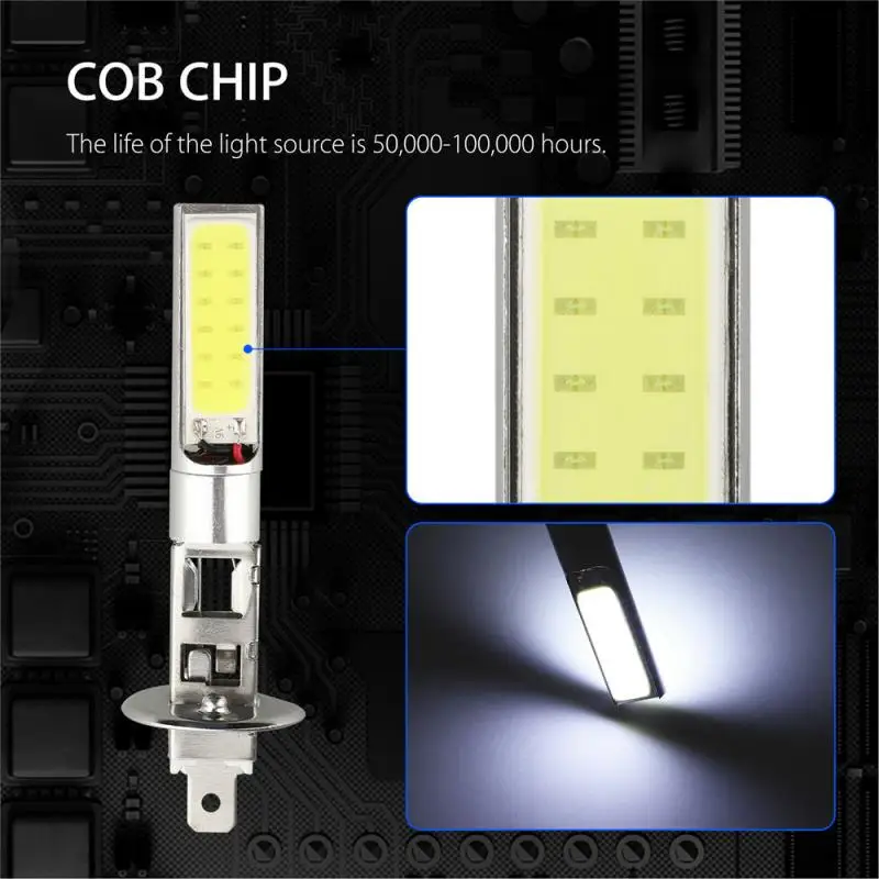 1 pz H1 LED lampadine per fari Auto 10SMD 6000LM 100W 6000K Xenon fari per Auto Super luminosi 12V fari antipolvere impermeabili