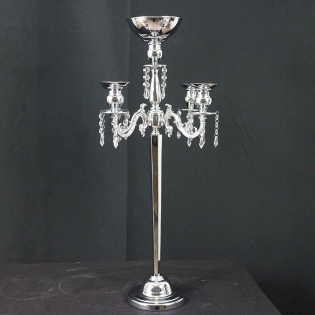 12pcs)Mental Candelabra Deco Style Mental Gold Color Candle holders Candelabra flower stand centerpieces qq322