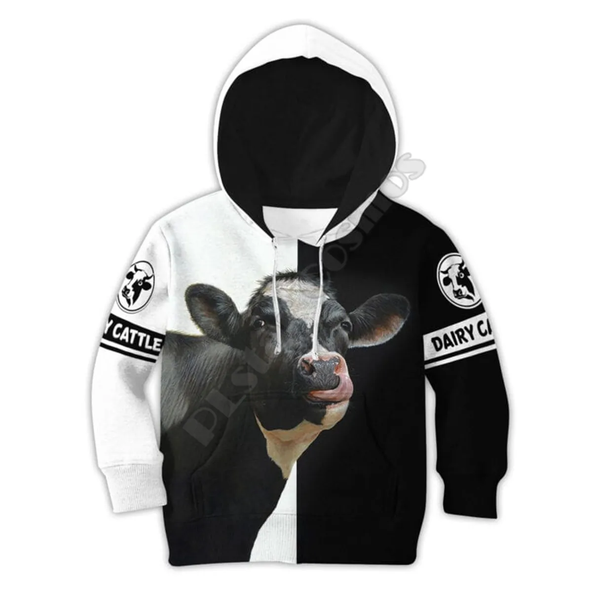 Farmer Dairy Cattle 3D Printed Hoodies Kids Pullover Sweatshirt Tracksuit Jacket T Shirts Boy Girl Funny Animal Clothes 16