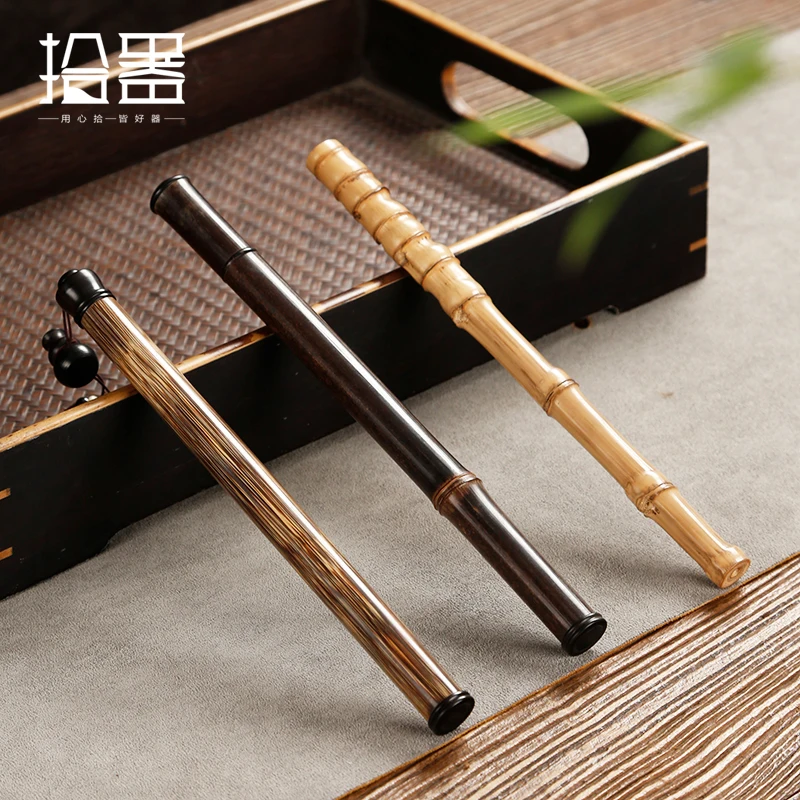 

Bamboo incense barrel travel portable dual purpose incense plug-in storage box sandalwood tube