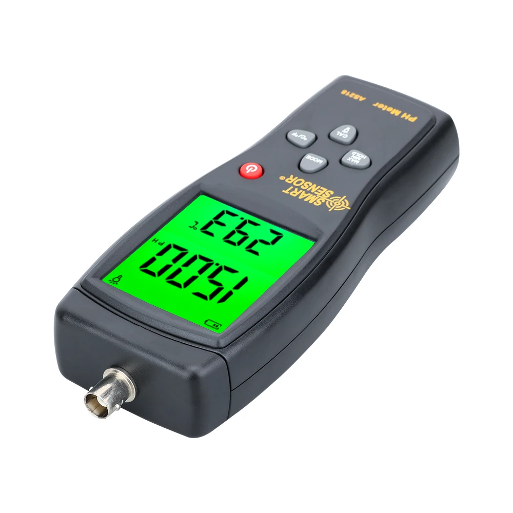 Imagem -02 - Medidor de ph Digital Medidor ph Testador Smartsensor As218 0.00 14.14.00ph Umidade Instrumento Medição Água ph Acidez Medidor