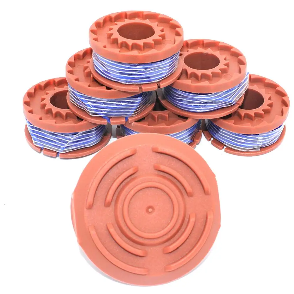 7PK Spools For Worx WG150 WG151 WG151.5 WG152 WG153 WG154 WG155 WG155.5 Weed Wacker Eater String Trimmer Replacement Spools Line