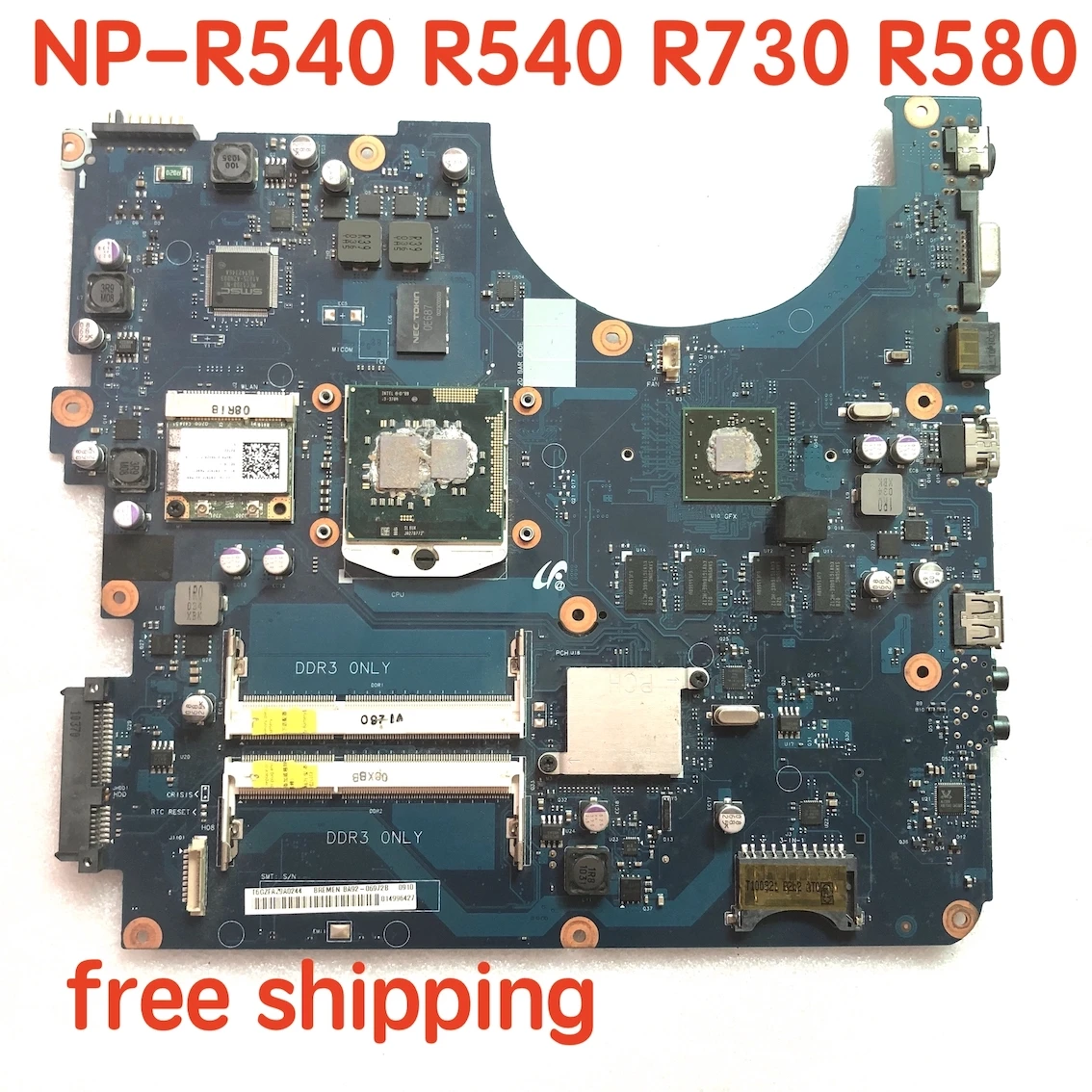 

BA92-06972A BA92-06972B for Samsung NP-R540 R540 R730 R580 Motherboard BA41-01351A BA41-01352A Mainboard 100%tested fully work