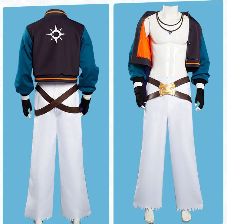 Traje de Cosplay para hombre, conjunto completo de pelucas y zapatos, traje de Cosplay, traje de anime, Cosplay, Halloween y Carnaval, modelo SK8 the Infinity Joe/Kojirou Nanjou