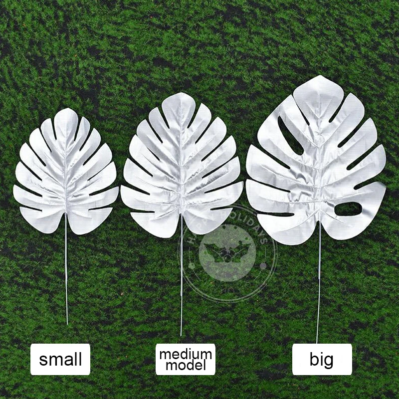 

Single Chip Simulation Gold Silver Turtle Back Leaf Loose Tail Leaf Wedding Decoration Birthday Party Merry Christmas Room Decor