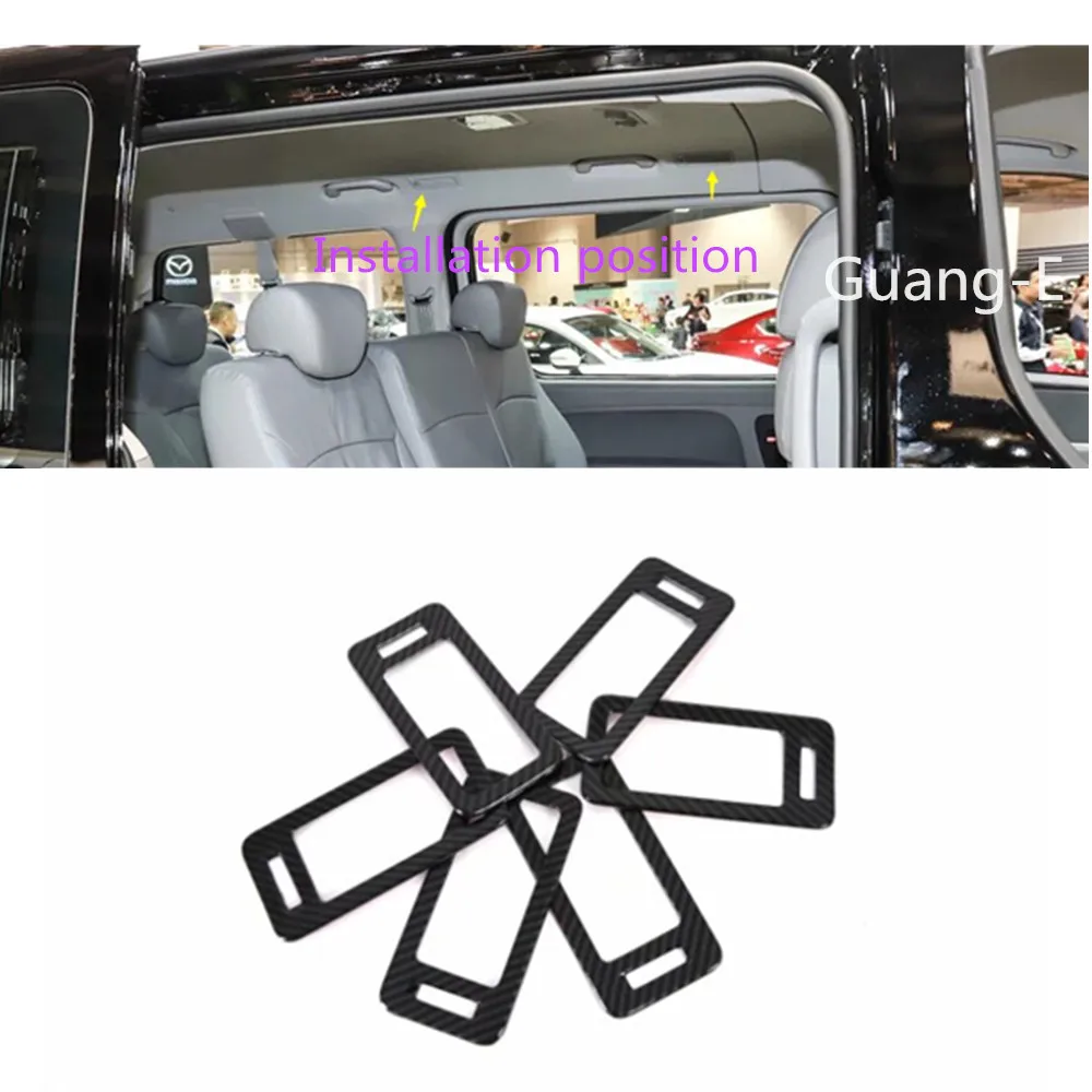 For Hyundai Starex H-1 H1 2018 2019 2020 2021 2022 Car Cover Detector Trim Carbon Fiber Back Air Conditioning Outlet Vent Panel