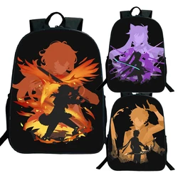 Genshin-Mochila de impacto Zhongli Diluc de 16 pulgadas para niños, morral escolar de hombro, bolsa de libros para niños, niñas y adolescentes