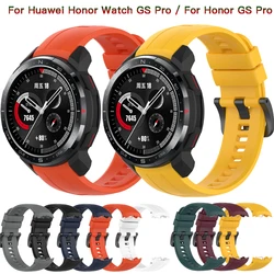 Banda de silicone macio para huawei honor watch gs pro substituição relógio pulseira pulseira para honra gs pro smartwatch banda correa