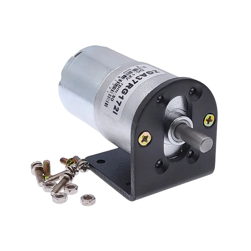 Mounting bracket+gear motor GA37RG high torque electric 12V 24V DC motor with motor holder