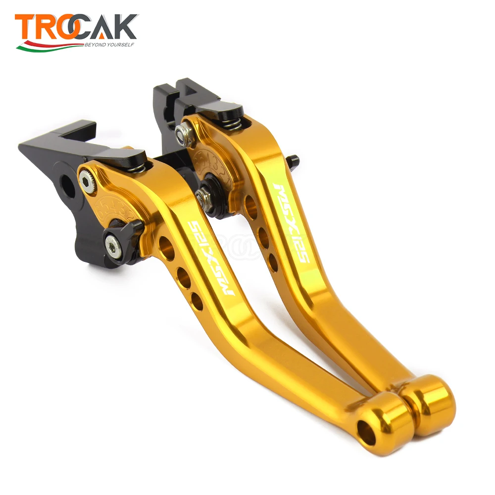 For Honda GROM MSX125 2014 2015 2016 2017 2018 2019 2020 2021 2022 Motorcycle Aluminum Short Adjustable Brake Clutch Levers