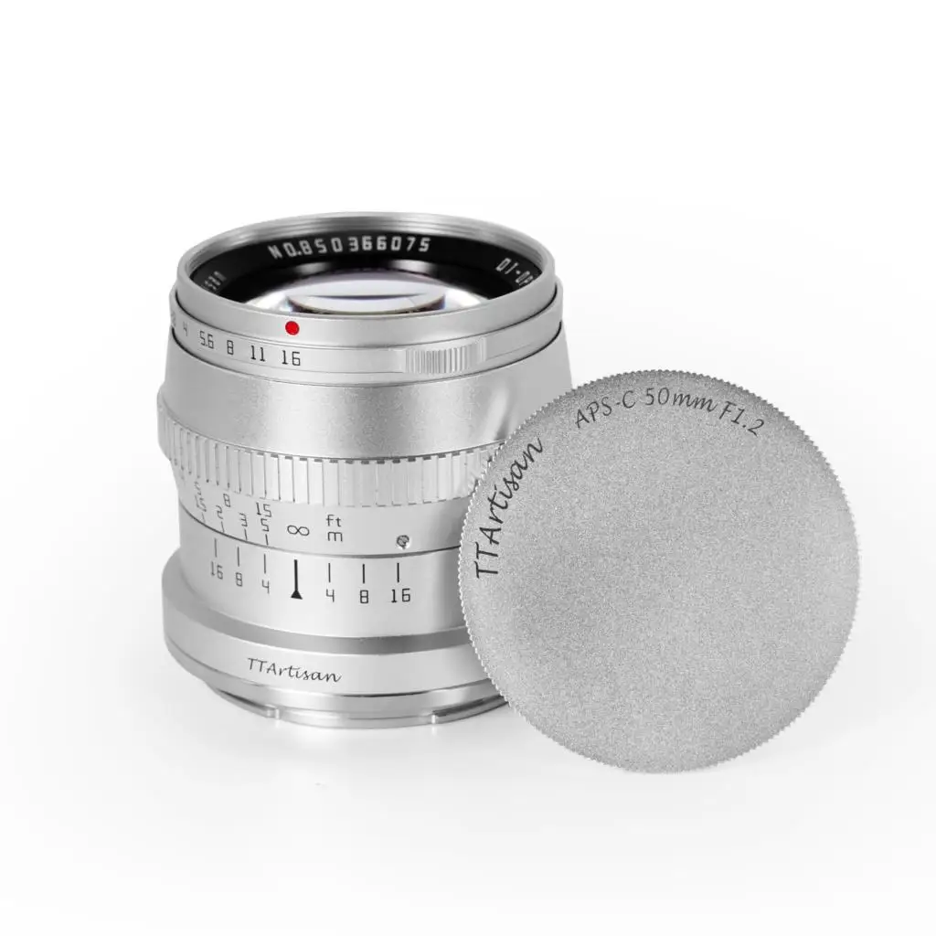 TTArtisan 17mm F1.4 35mm F1.4 50mm F1.2 Camera Lens APS-C MF Lens Silver for Nikon Z mount Mirrorless Cameras ZFC Z5 Z6 Z6II Z7