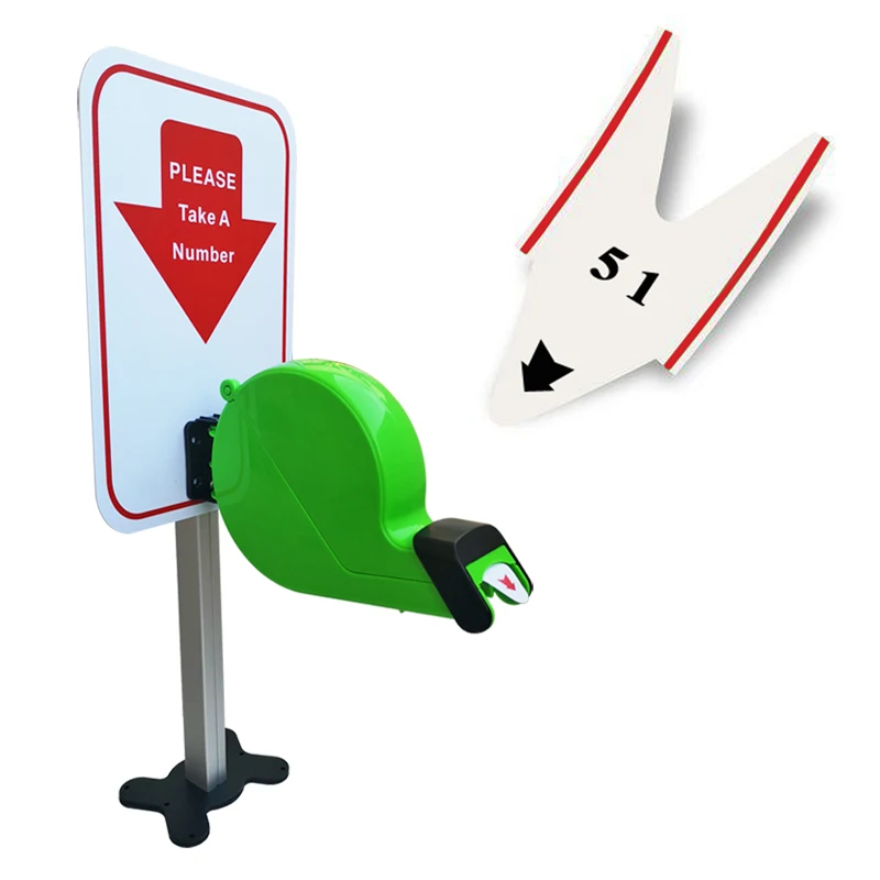 2-digits Turn O Matic Take a Number Roll Wireless Queue Management System Now Serving Manual Ticket Dispenser