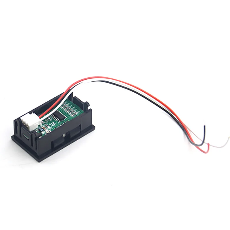 10 Mini Kỹ Thuật Số DC Màn Hình Hiển Thị Kỹ Thuật Số Vôn Kế LED 2 Dây DC0-100V 0-40V 0.56 "Màu Đỏ/Xanh Dương/Xanh Lá V27D 48*29*27Mm