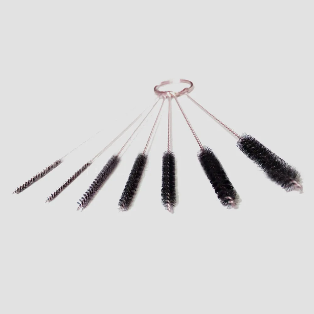 7PC nylon Brush Multi-Functional Tools Brush Spray Brush cleaning Drink Straws Sewing Machines Paint Spray Guns Cleaning Brush