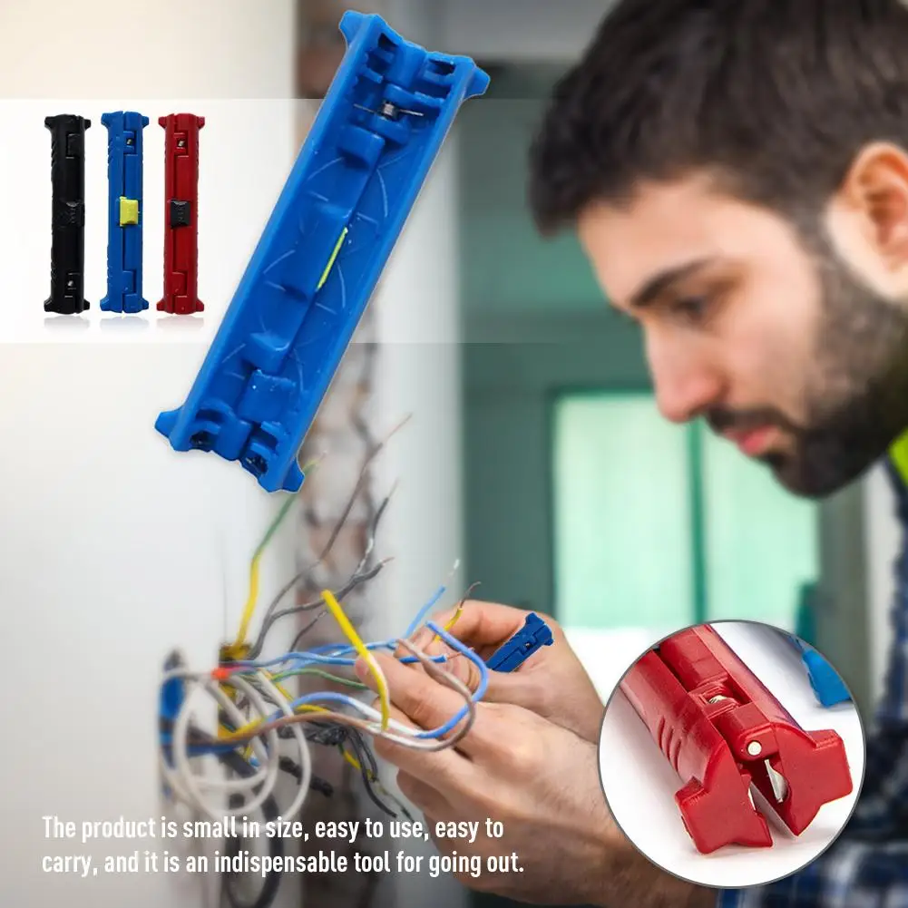 1pcs Multi-function Electric Wire Stripper Pen Wire Cable Pen Cutter Rotary Coaxial Cutter Stripping Machine Pliers Tool - Image 4