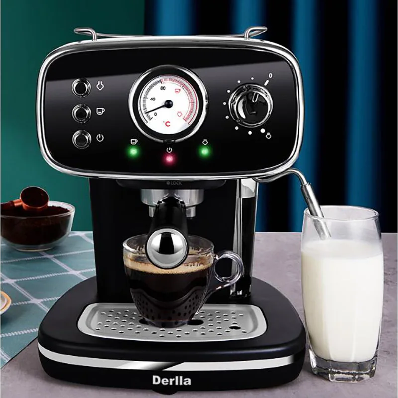 15 بار الكهربائية اسبريسو الايطالية صانع القهوة مضخة ماكينات نوع لاتيه كابتشينو الحليب فقاعة صانع البخار درجة الحرارة العرض