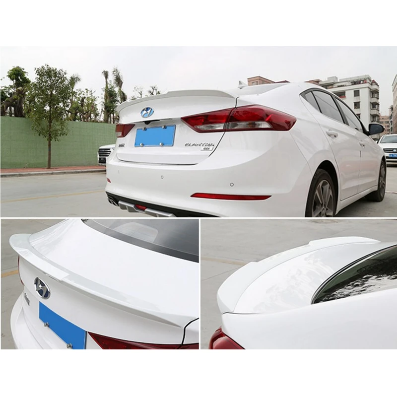 for Elantra auto parts spoiler ABS material primer color spoiler 2017 Elantra rear spoiler