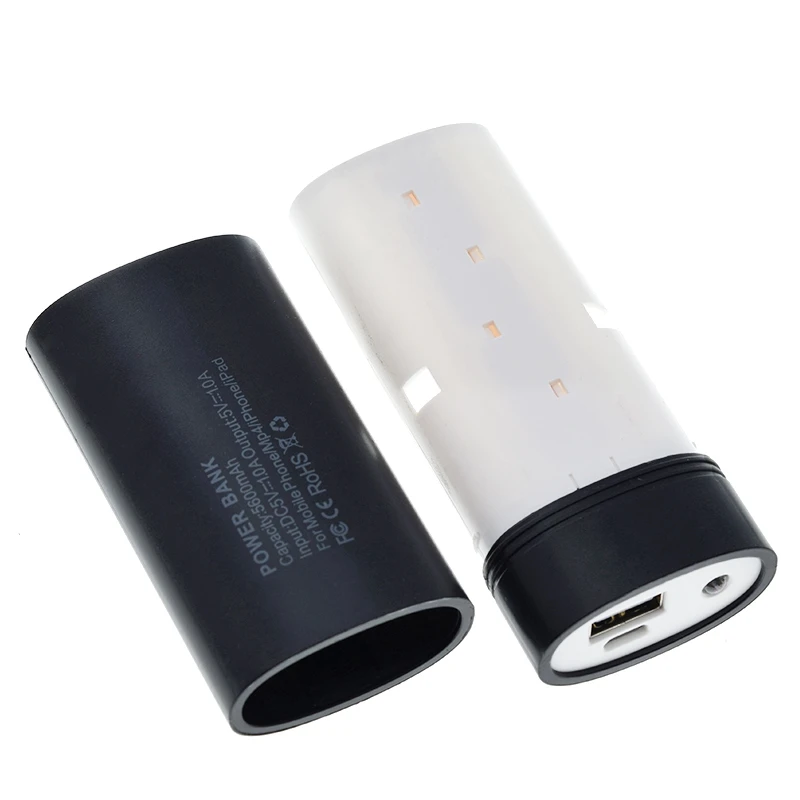 TZT 1/2/5 Stück abnehmbares Design mit Anzeigeleuchte für Smartphone-Powerbank-Gehäuse, Batterie, praktisch für 18650-Batterie – Detail 7