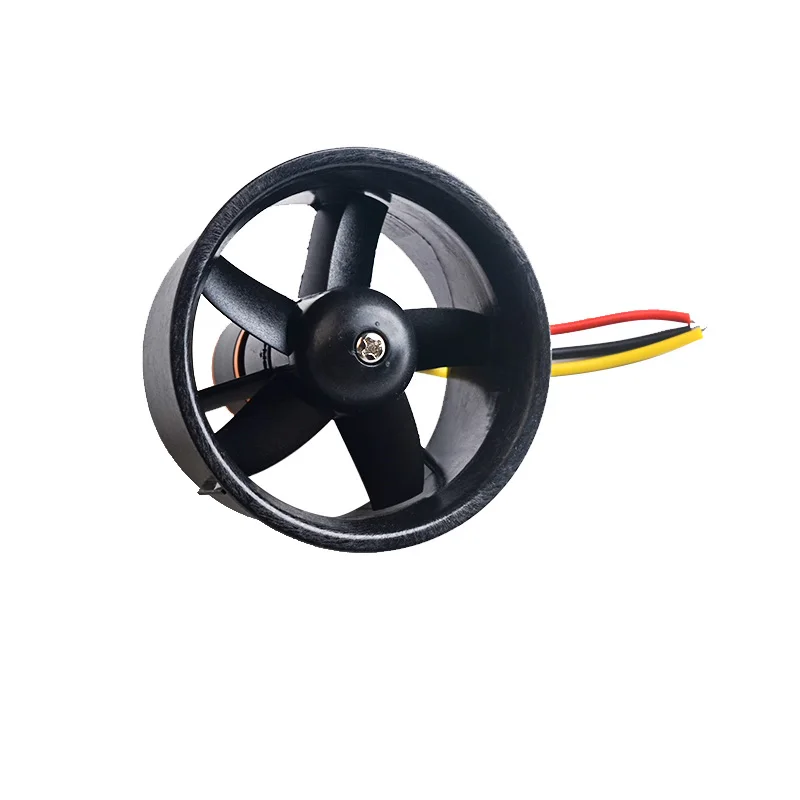 Ventilatore condotto 70mm + motore 3000kv Spindle-4mm/ventilatore 64mm + motore 4500kv/ventilatore condotto 90mm + motore 1750KV per jet RC EDF per