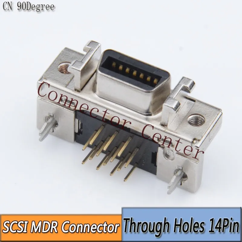 Imagem -04 - Scsi Mdr Conector de Condutor Servo Conector cn tipo 90 Graus 14pin 20pin 26pin 36pin 50pin