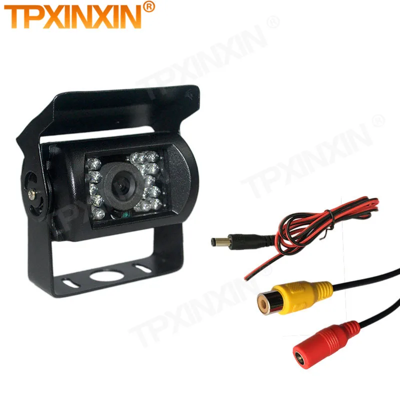 Waterproof 18 LED IR Night Vision Car Rear View Reversing Parking Backup Camera For 12V 24V Bus Truck Motorhome Van New