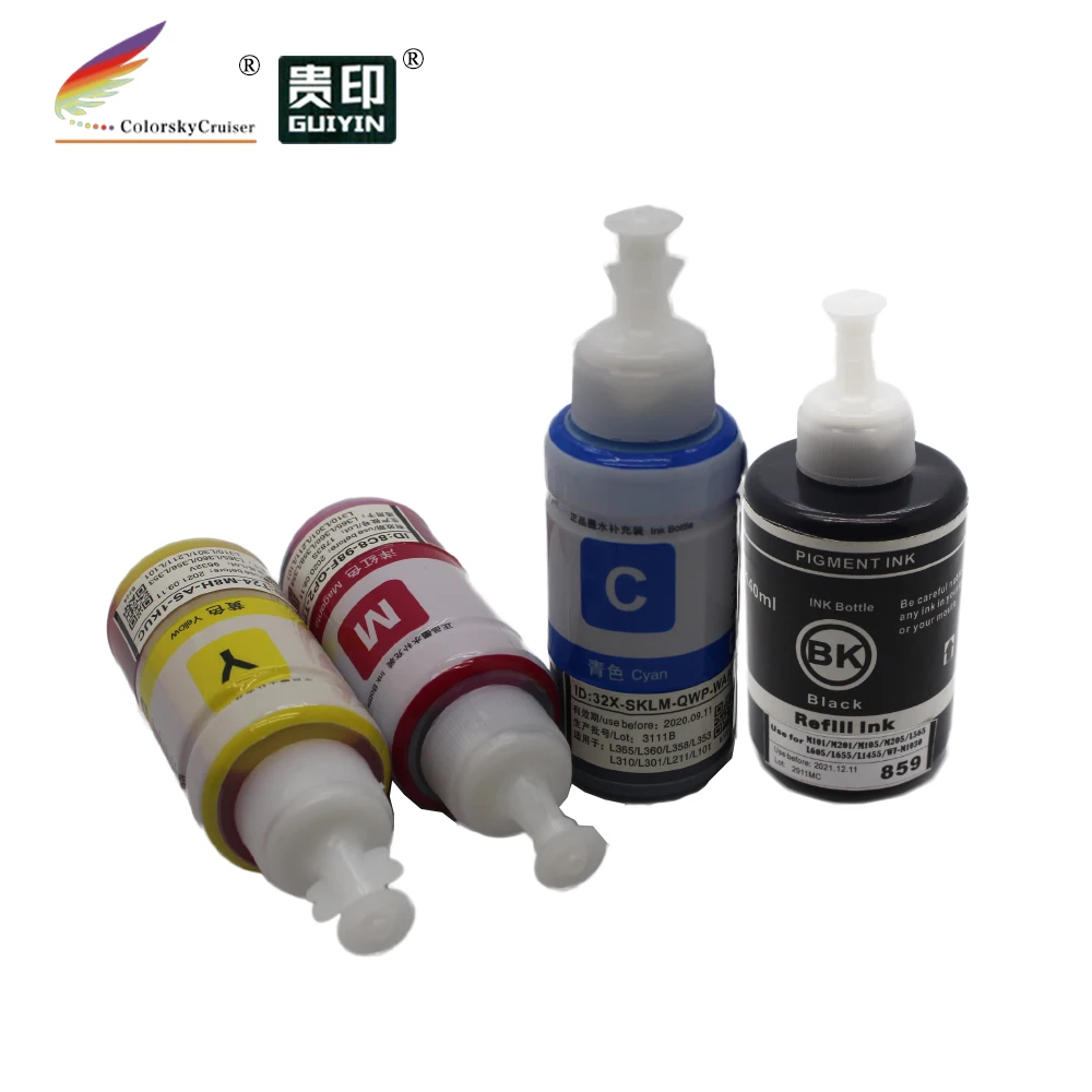 Refill Ink Bottle for Epson T774 774 664 T664 EcoTank ET-4550 ET-16500 ET-3600 L655 L605 L1455 L656 L606 Multipack