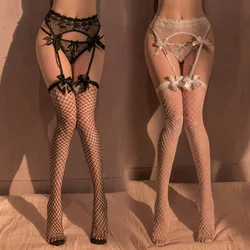 Women's Sexy Underwear Large Size Lace Garters Lovely Bow-knot High Elastic Waist Belt For Thigh High Stockings Erotic Costumes