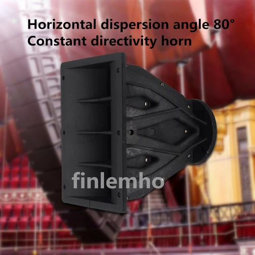 Imagen 2 del producto 1 altavoz DJ Tweeter Horn Line Array 1 ""Guía de onda de garganta 206*155mm para sistema de megafonía Audio profesional Home Theater